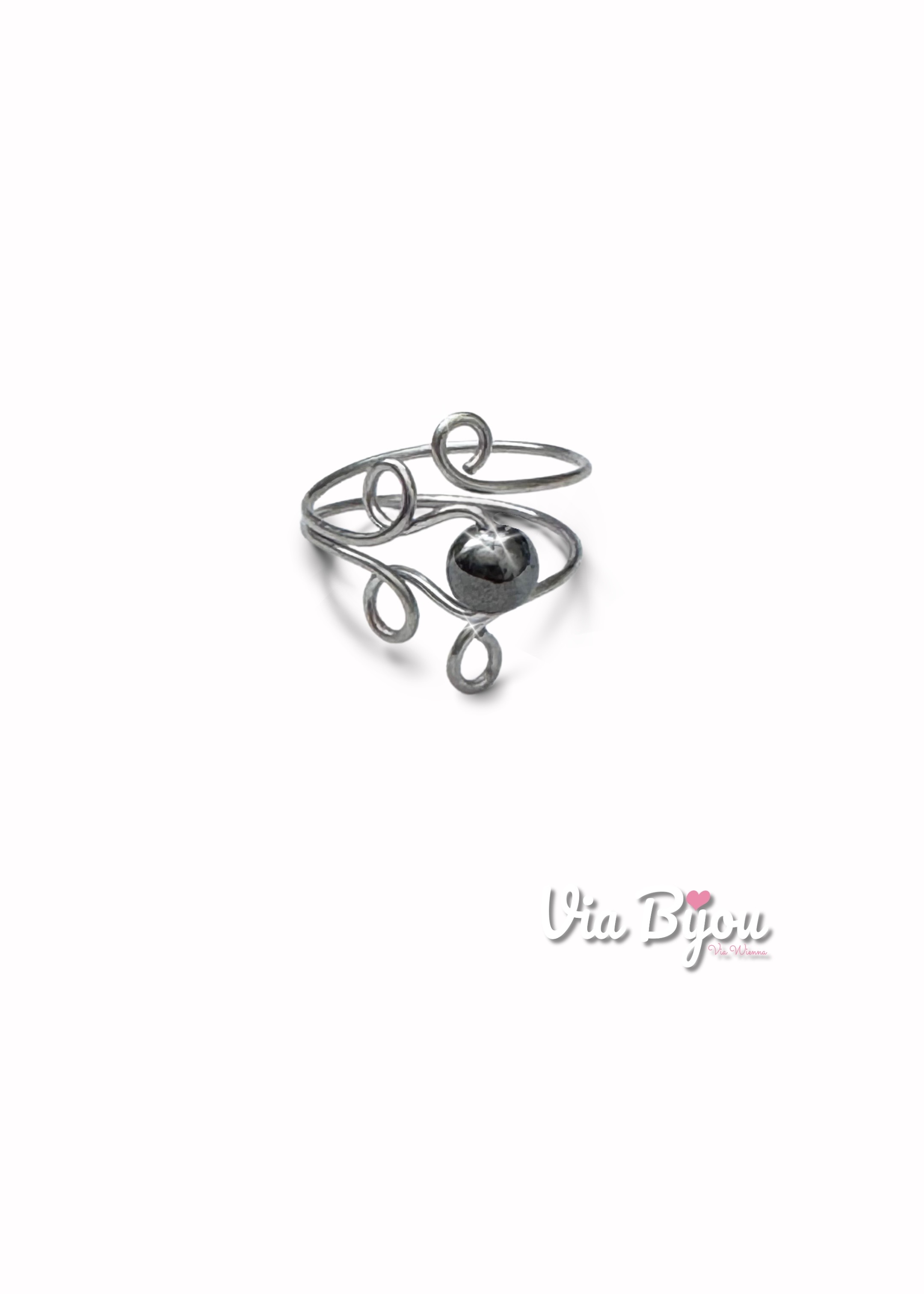 Decorated expander ring with hematite / PRO